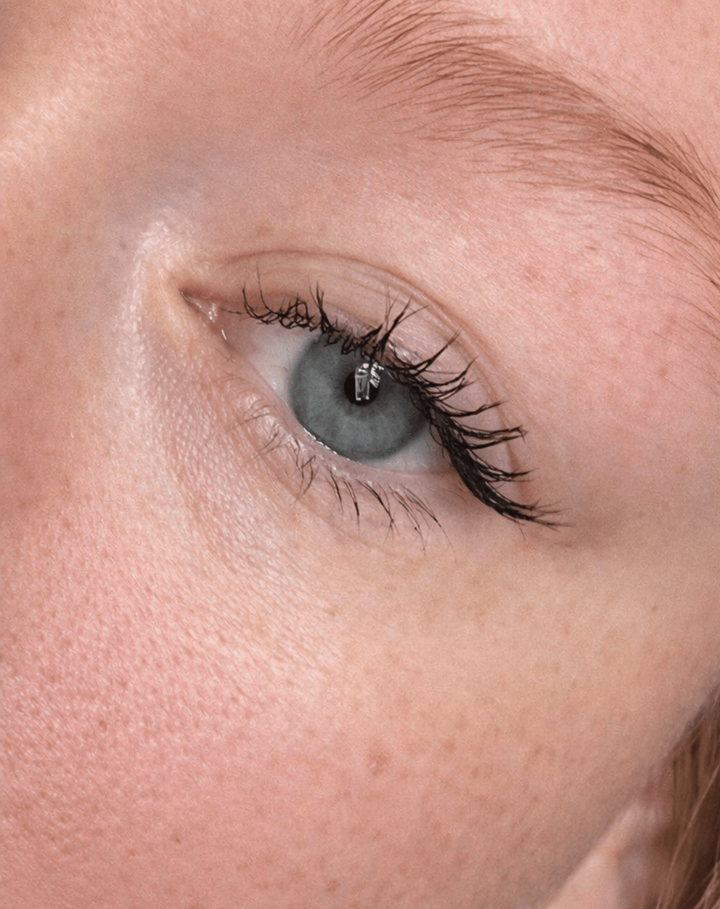 After applying Sinister Black Mascara