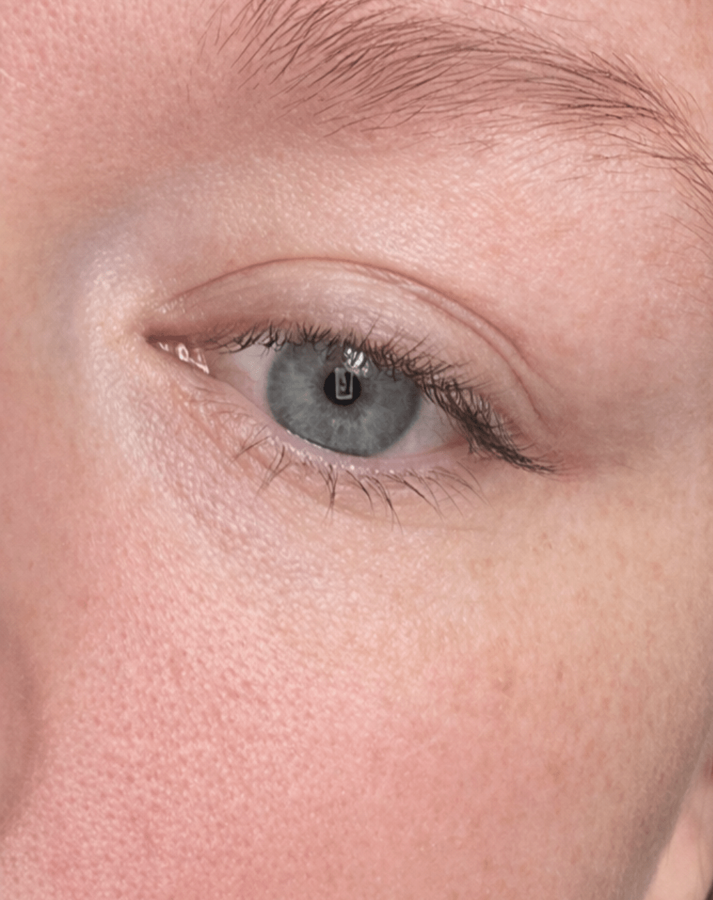 Before applying Sinister Black Mascara