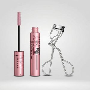 Bundle - Maybelline Lash Sensational Sky High Mascara With Eyelash Curler